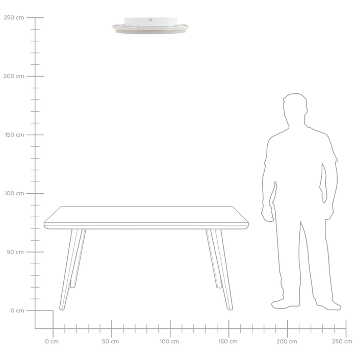Lampada da soffitto a LED in metallo dorato 64 cm Paralume ad anello in acrilico opale LED Luce bianca calda Illuminazione a filo