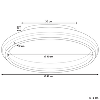 Lampada da soffitto a LED in metallo dorato 42 cm Paralume ad anello in acrilico opale LED Luce bianca calda Illuminazione a filo