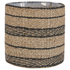 Set di 3 cestini per piante vasi per fioriere in alghe naturali con rivestimento per interni