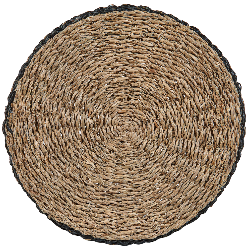 Set di 3 cestini per piante vasi per fioriere in alghe naturali con rivestimento per interni