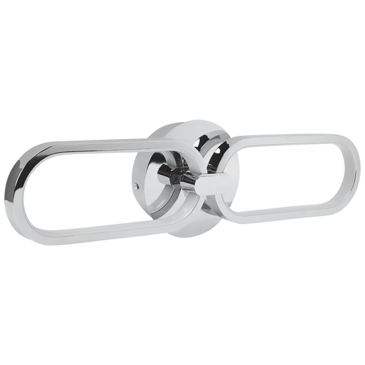 Lampada da parete a LED con paralume in metallo argento LED con illuminazione decorativa bianca calda