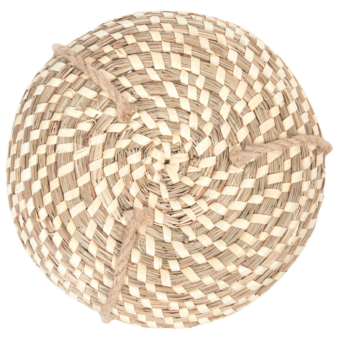 Set di 2 vasi per piante sospesi alghe naturali 27 x 86/ 22 x 69 cm Accessorio per la casa Fioriera stile boho