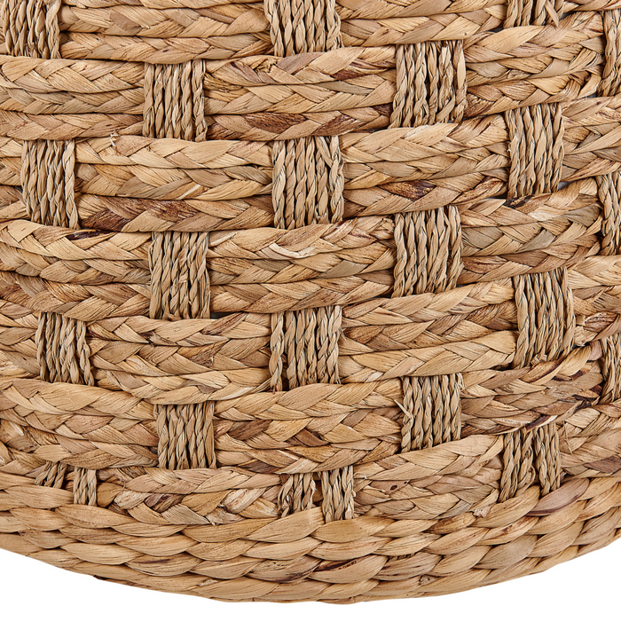 Pouf alghe naturali giacinto d'acqua 40 cm Ottomano stile boho