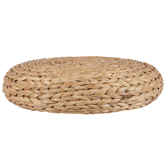 Cuscino da pavimento Giacinto d'acqua naturale 40 x 40 x 10 cm Pouf rotondo moderno Boho