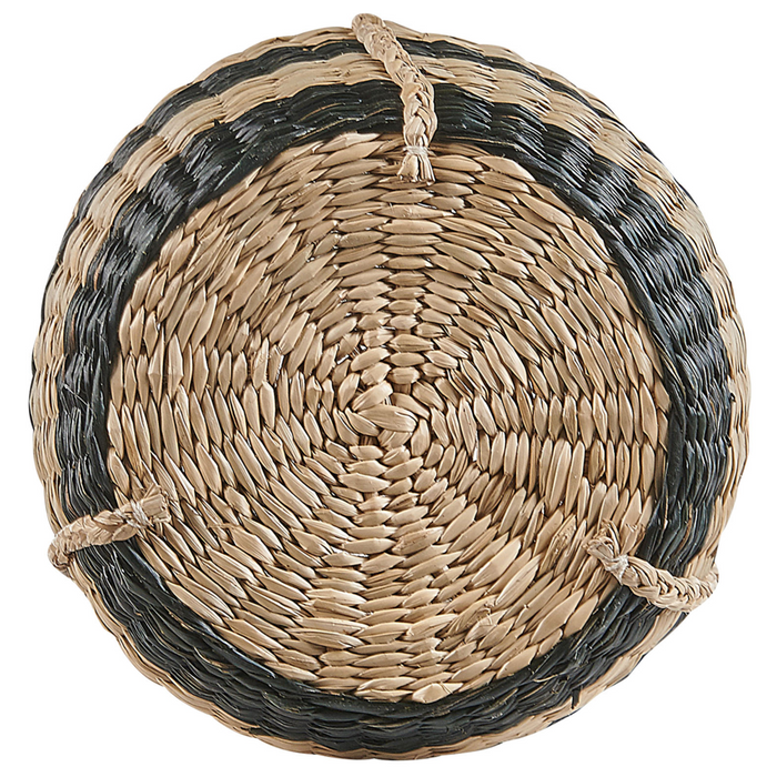 Vaso per piante sospeso naturale con alghe nere 64 cm Accessorio per la casa Fioriera in stile boho