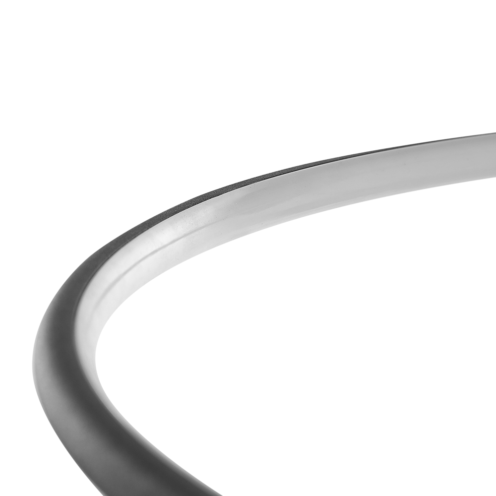 Lampada a sospensione in alluminio Nero in acciaio con luce a LED integrata novità forma orientabile a sospensione illuminazione industriale