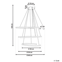Lampada a sospensione in alluminio Nero in acciaio con luce a LED integrata novità forma orientabile a sospensione illuminazione industriale