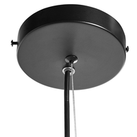 Lampadario metallo Nero e dorato a 7 Luci lampada sospesa design industriale