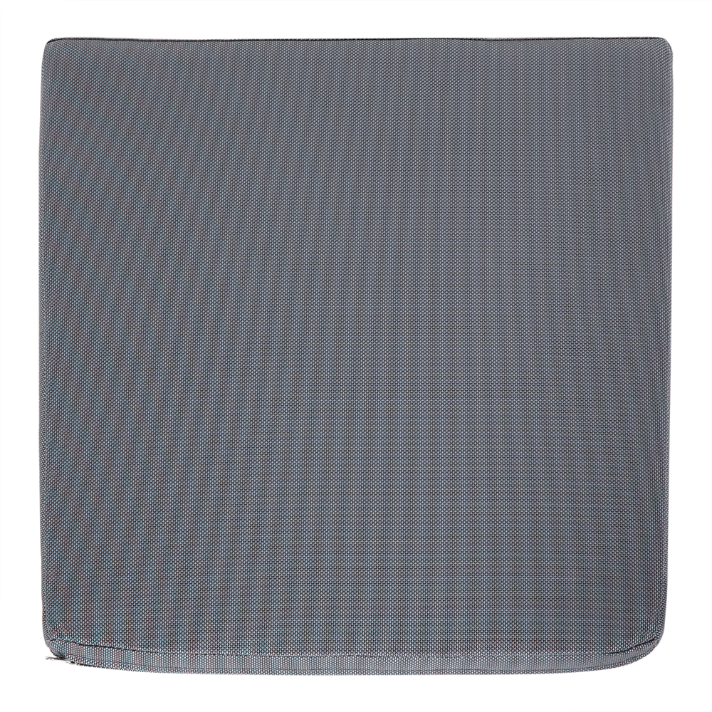 Set di 6 sedie da giardino rivestimento in Textilene grigio gambe bianche in alluminio schiuma ad asciugatura rapida