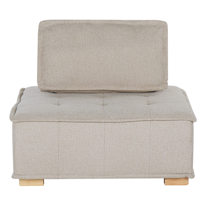 Divano Set Beige Tessuto Poliestere 300 x 200 cm Imbottito 4 Posti Modulare Scandinavo Moderno