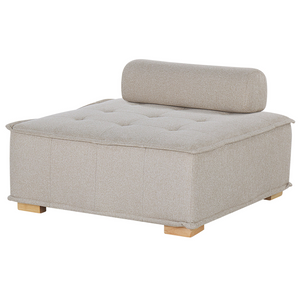 Divano Set Beige Tessuto Poliestere 300 x 200 cm Imbottito 4 Posti Modulare Scandinavo Moderno