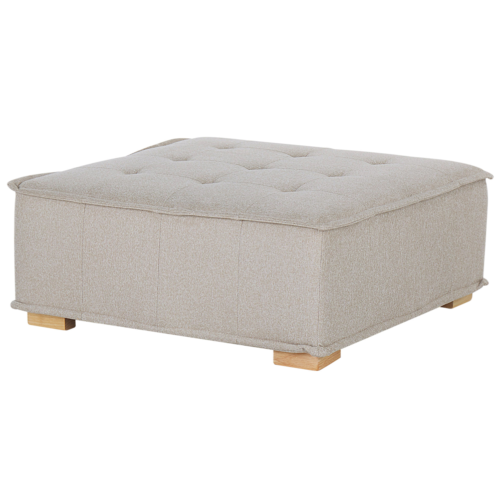 Divano Set Beige Tessuto Poliestere 300 x 200 cm Imbottito 4 Posti Modulare Scandinavo Moderno