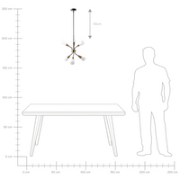 Lampada a Sospensione Montatura in Metallo dorato e Bianco Campana Paralumi Cavo Lungo Industrial