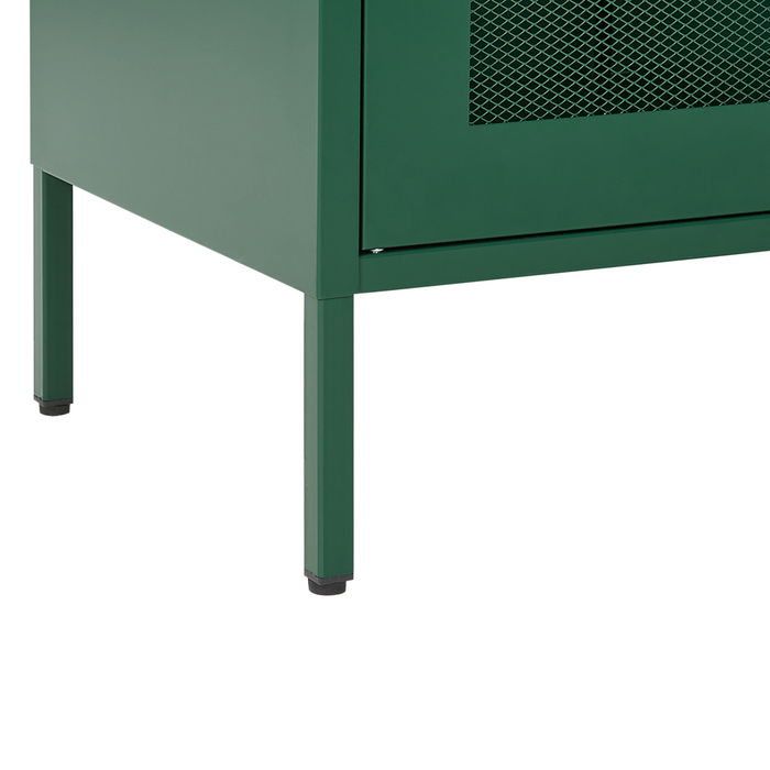 Armadio Ufficio Verde Metallo 2 Ante con chiusura con Chiavi Design Industriale Home Office