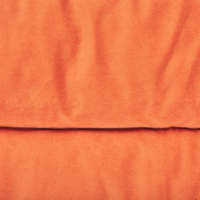 Cuccia animali letto per cani lettino gatti velluto arancione con nappe 90 x 60 cm