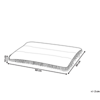 Cuccia animali letto per cani lettino gatti velluto blu con nappe 90 x 60 cm