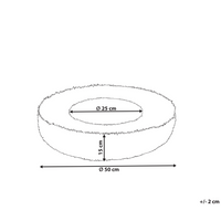 Cuccia per cani pelliccia sintetica rosa 50 cm cuscino per gatto letto animali rotondo