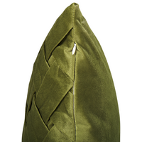 Set di 2 cuscini a fantasia velluto di colore verde oliva 43 x 43 cm soggiorno camera da letto