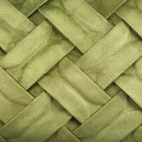 Set di 2 cuscini a fantasia velluto di colore verde oliva 43 x 43 cm soggiorno camera da letto