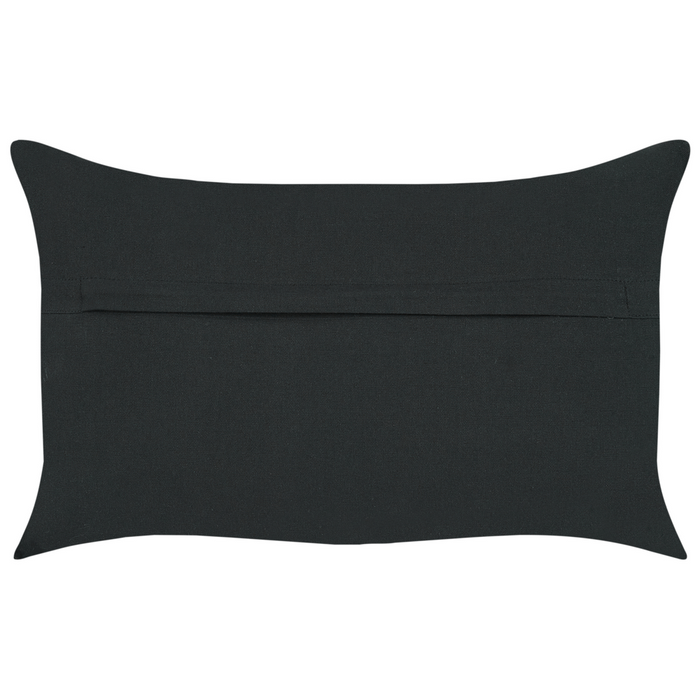 Set di 2 cuscini decorativi stile boho 30 x 50 cm in tessuto grigio scuro per interni