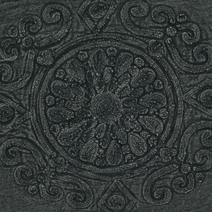 Set di 2 cuscini decorativi stile boho 30 x 50 cm in tessuto grigio scuro per interni