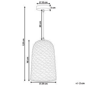 Lampada a sospensione in bambù intrecciata a mano in vimini lampadario naturale