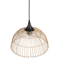 Lampadario a sospensione in rattan naturale  di colore beige 123 cm