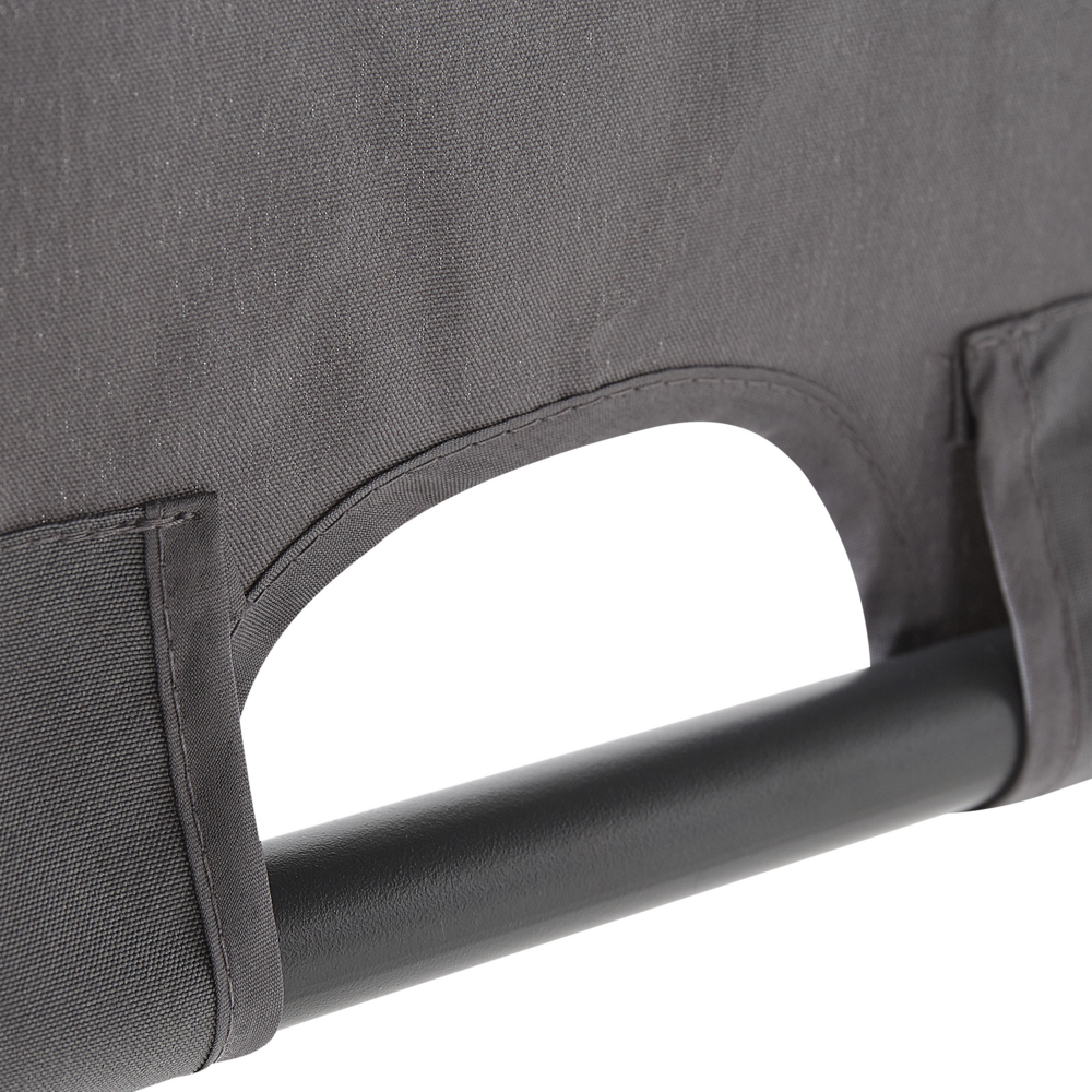 Gazebo in metallo e poliestere nero e grigio scuro LED 310 cm pergola padiglione da giardino