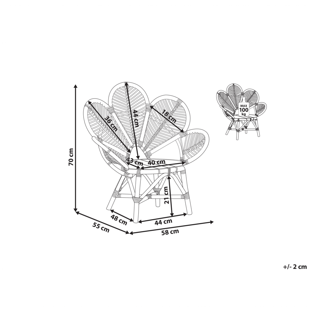 Sedia pavone sedia in cotone rattan per sedile giardino esterno interno boho per bambini
