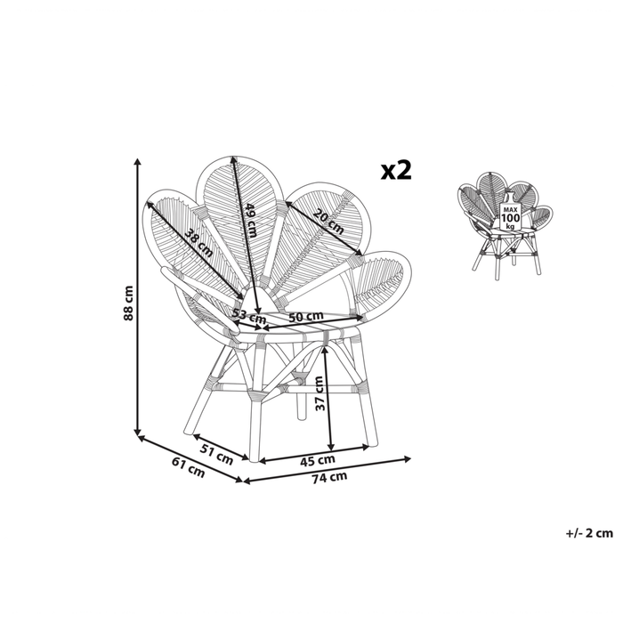 Sedia pavone sedia in cotone rattan giardino esterno interno boho