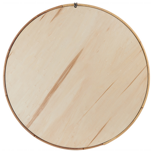Specchio da parete decorativo con cornice rotonda in rattan ø 60 cm