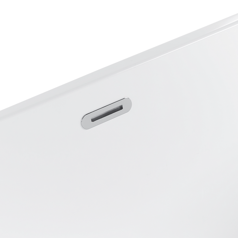 Moderna Vasca da Bagno Freestanding in Acrilico Sanitario rosso 160 cm