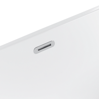 Moderna Vasca da Bagno Freestanding in Acrilico Sanitario rosso 160 cm