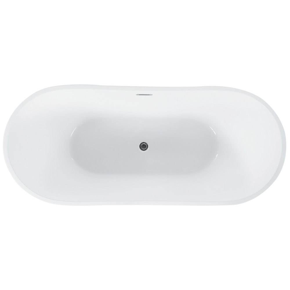 Moderna Vasca da Bagno Acrilico Sanitario rosso 150 x 75 cm autoportante moderno