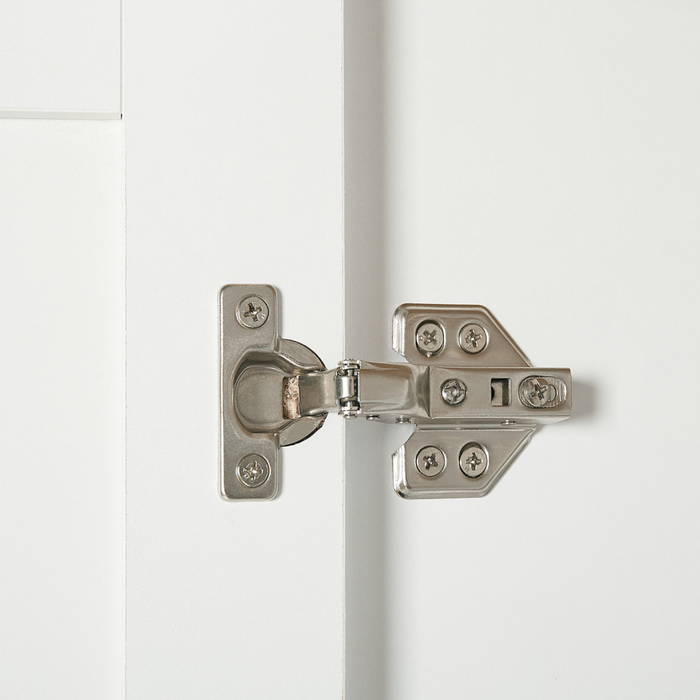 Armadio a 2 ante legno e bianco scaffali e asta appendiabiti 180 cm