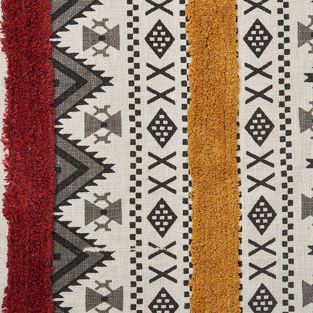 Coperta cotone multicolore 130 x 180 cm motivo tribale stampa letto copriletto accogliente accessorio