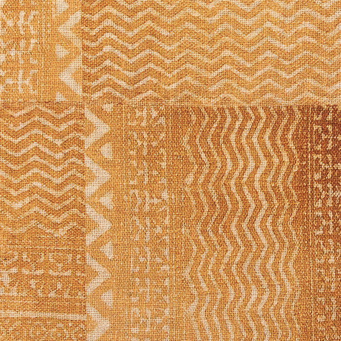 Coperta in cotone giallo e beige, 130 x 180 cm, copriletto, motivo africano, frange, camera da letto, soggiorno