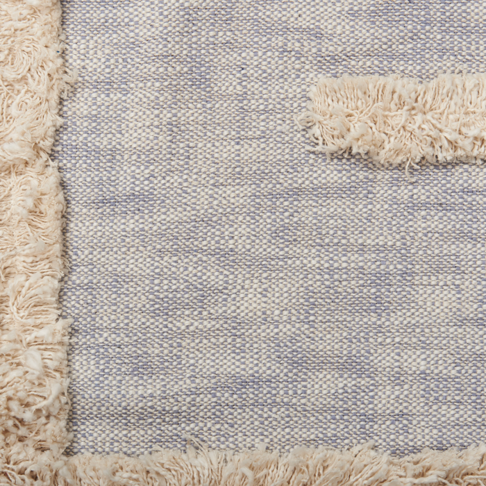 Coperta in cotone grigio e beige 130 x 180 cm copriletto in ricamo fatto a mano accogliente motivo geometrico con nappe