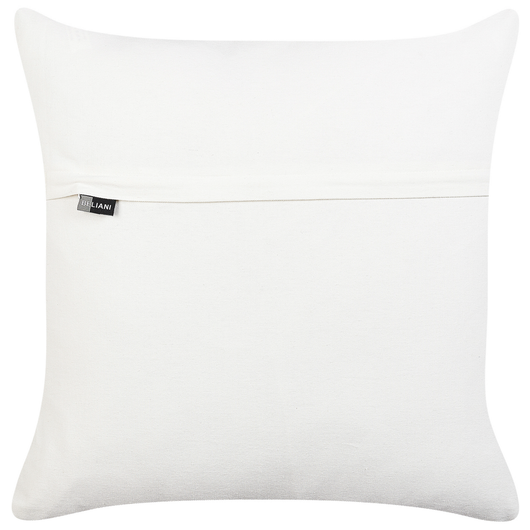 Cuscino decorativo multicolore in cotone 50 x 50 cm motivo gatto ricamato a mano sfoderabile imbottito in stile boho