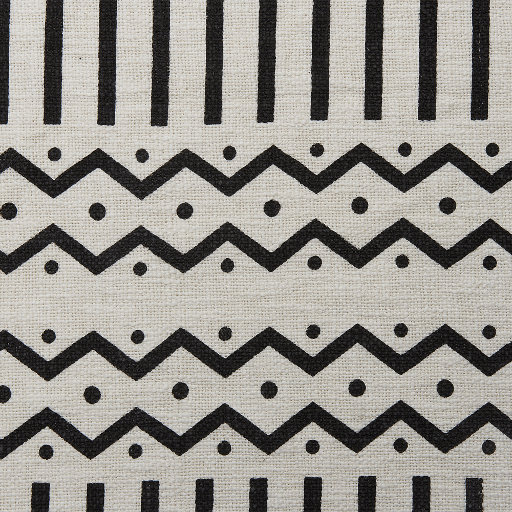 Coperta in cotone bianco e nero 130 x 180 cm copriletto con stampa tribale africana