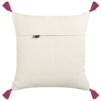 Cuscino sfoderabile in cotone multicolore 50 x 50 cm motivo animale ricamato a mano sfoderabile con imbottitura in stile boho