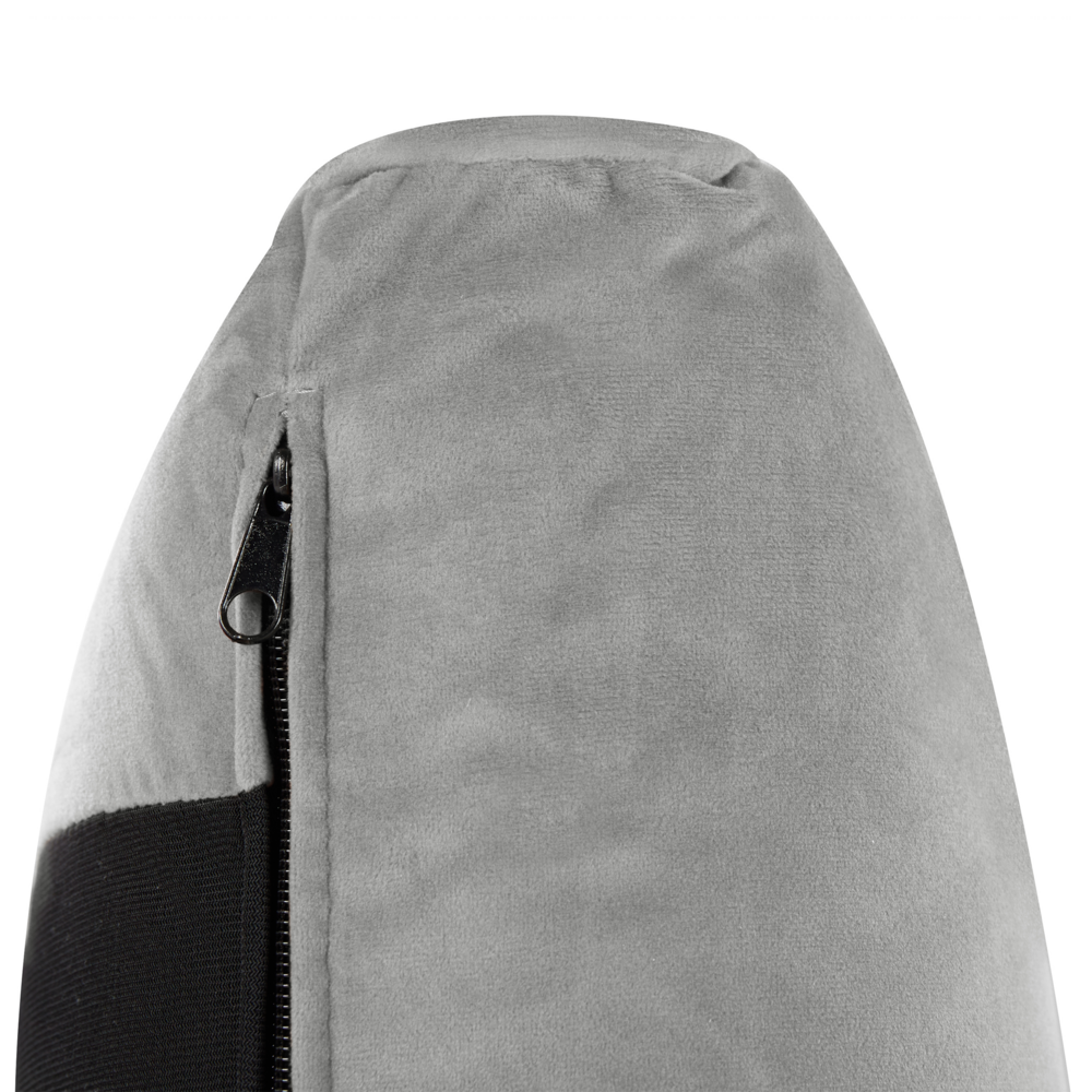 Letto imbottito moderno in velluto di colore grigio 140 x 200 cm moderno elegante