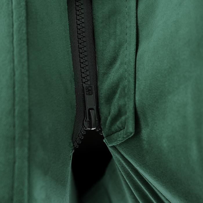 Letto imbottito moderno in velluto di colore verde 180 x 200 cm moderno elegante