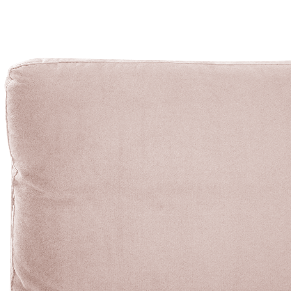 Letto imbottito moderno in velluto di colore rosa 180 x 200 cm moderno elegante