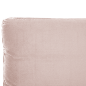 Letto imbottito moderno in velluto di colore rosa 180 x 200 cm moderno elegante