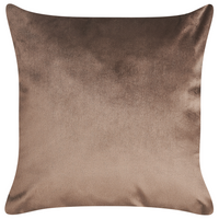 Set di 2 cuscini decorativi in velluto marrone 45 x 45 cm con stampa floreale in lamina d'oro Accessori decorativi glamour