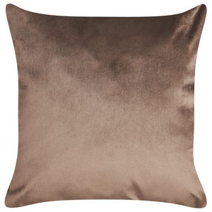 Set di 2 cuscini decorativi in velluto marrone 45 x 45 cm con stampa floreale in lamina d'oro Accessori decorativi glamour