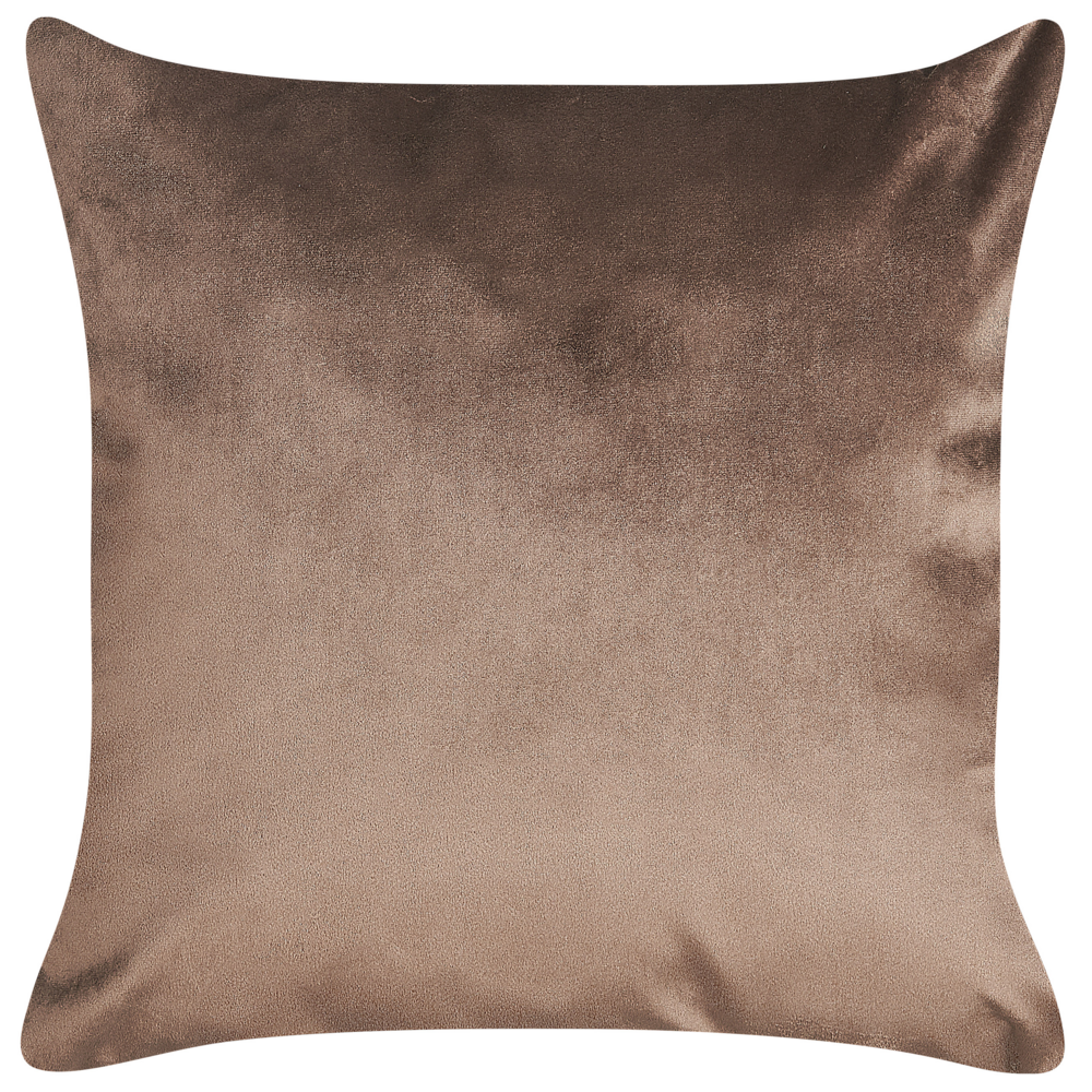 Set di 2 cuscini decorativi velluto marrone 45 x 45 cm Accessori per la decorazione glamour