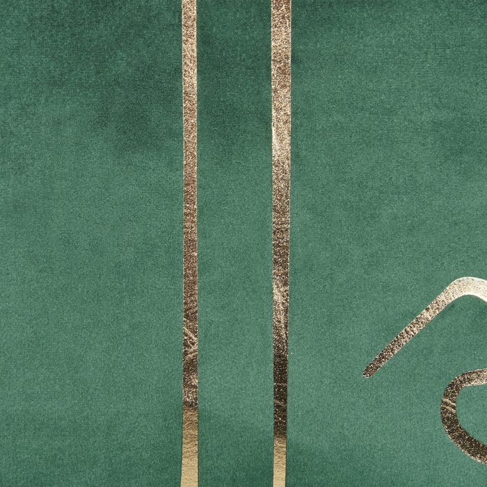 Set di 2 cuscini decorativi velluto Verde 45 x 45 cm Stampa motivo Viso Accessori decorativi Glamour