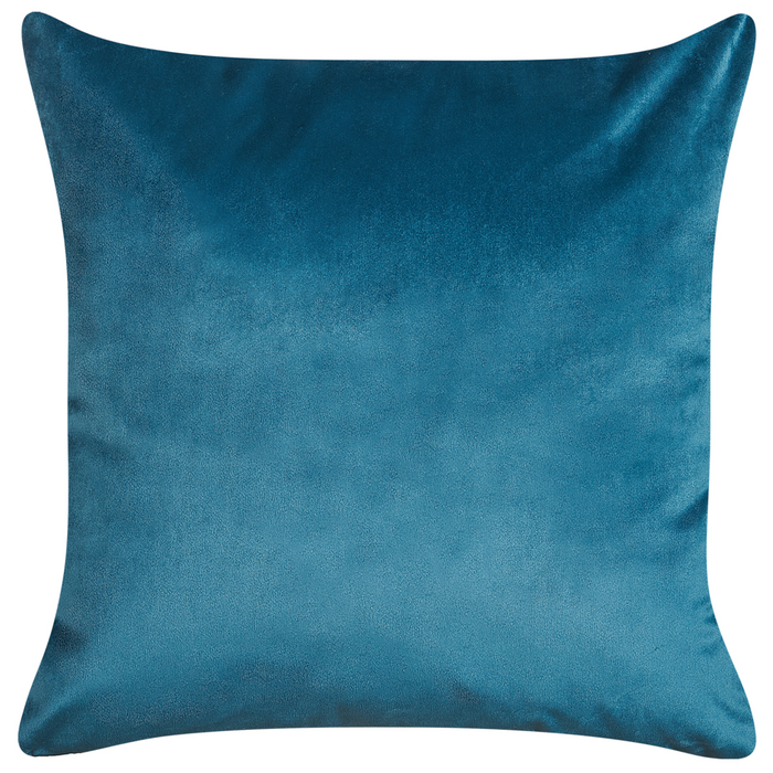 Set di 2 cuscini decorativi velluto Blu 45 x 45 cm Foglia Stampa Glamour Decor Accessori
